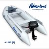 Nafukovací motorový člun Adventure M-360 [B] - světle šedý